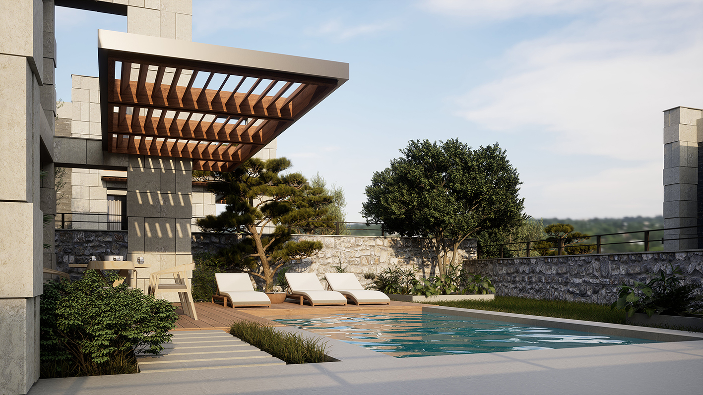 018 / Gümüşlük’te Deniz Manzaralı Villa